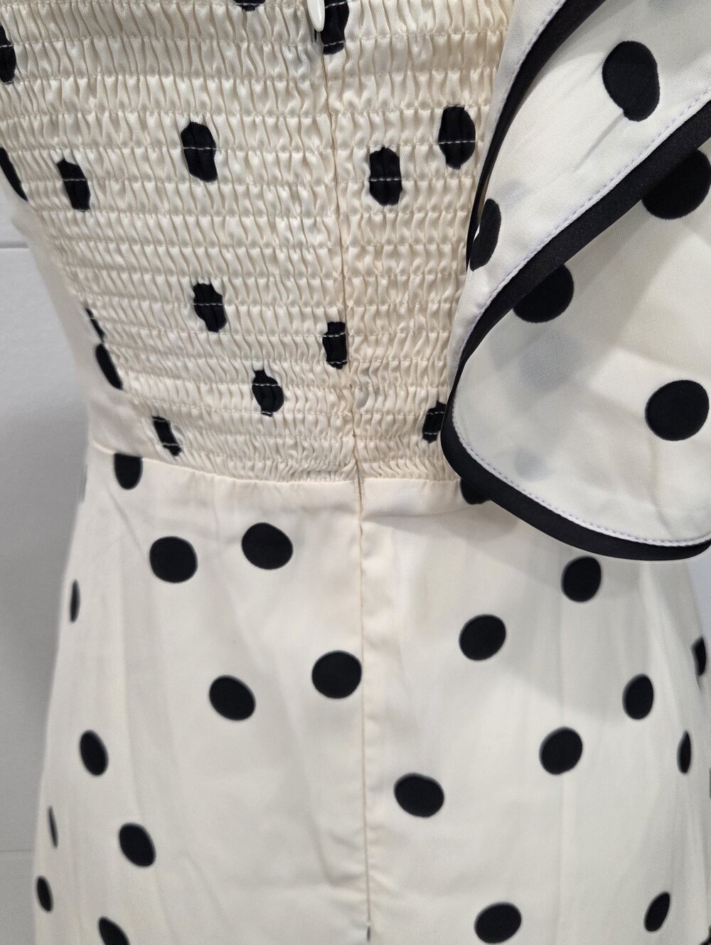 One Shoulder Dress, Polka-dots Maxi Asst Sizes - Picture 5 of 14